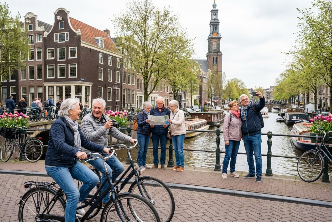 Gentle, Accessible 3-Day Amsterdam for Seniors (May, Spring)