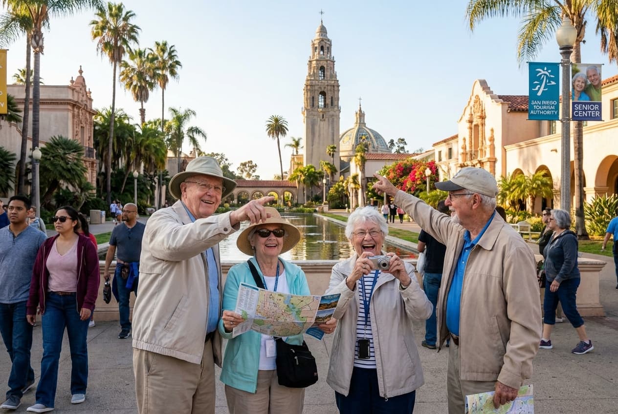 Gentle, Accessible 3-Day San Diego for Seniors (Spring)