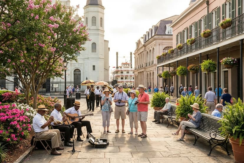 Gentle Jazz & Gardens: Porches, Parades, and the Mississippi — 3‑Day New Orleans