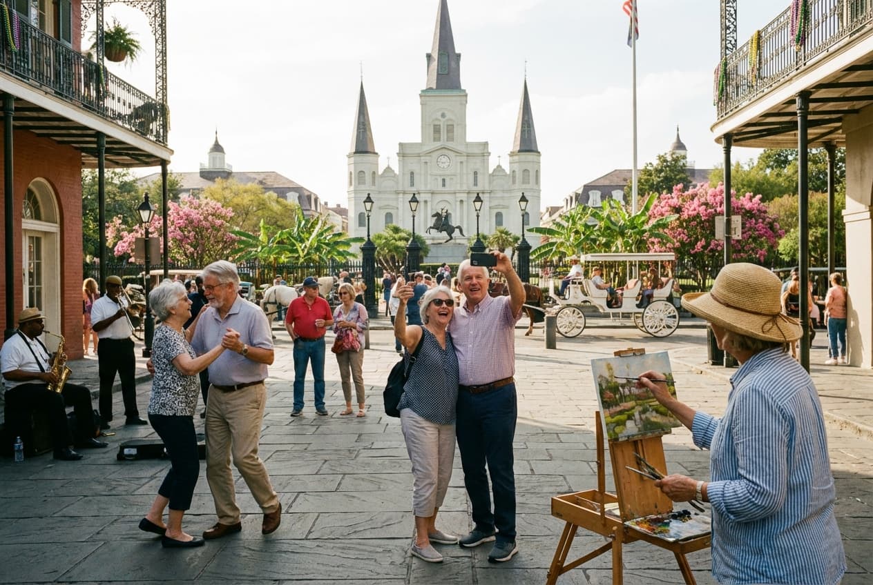 Gentle New Orleans: French Quarter, Garden District & River Cruise (Senior-Friendly)