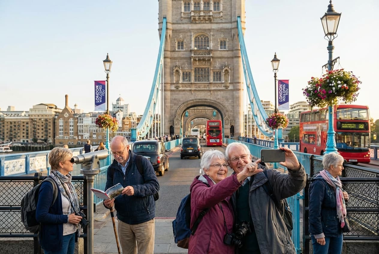 Gentle Spring Day in Central London — Senior-Friendly Highlights