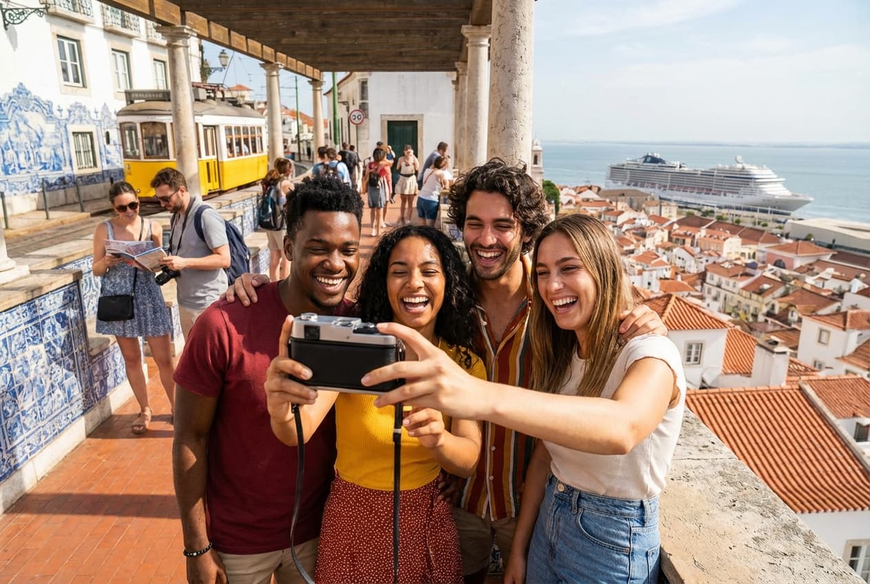 Lisbon + Ericeira: 4-Day Coastal Walks, Parks, Viewpoints & Surf (Friends)