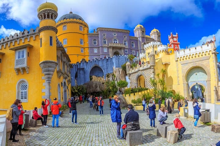 Lisbon to Sintra, Pena Palace, Regaleira & Cascais — Romantic Small‑Group Day Trip (Spring)