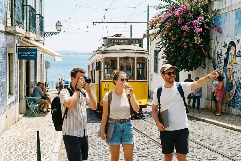 Oceanview Cowork & Tramline Coffee Crawl — 3-Day Lisbon Itinerary