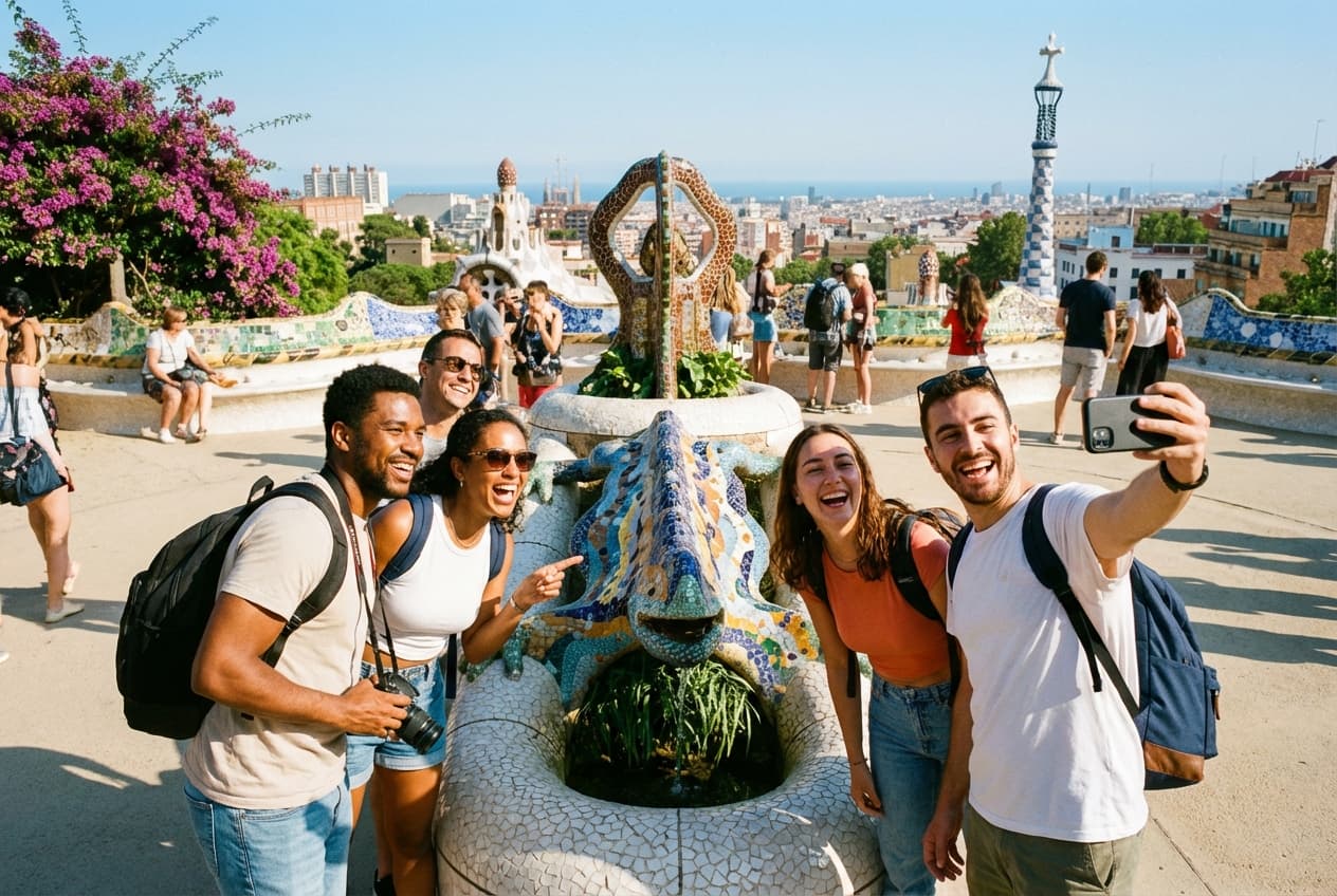 One-Day Barcelona — Friends' Fun & Vibrant Spring Day