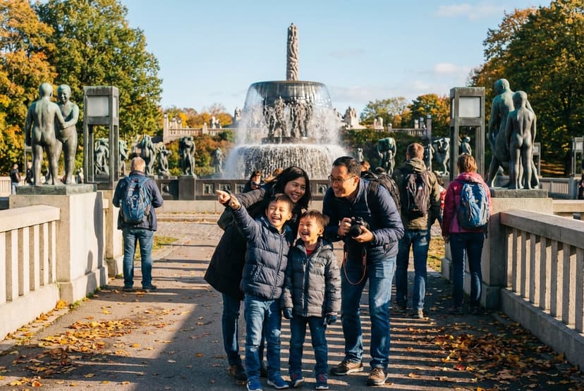 One-day Family-Friendly Oslo: Park Play, Polar Ship & Opera Roof (Summer)