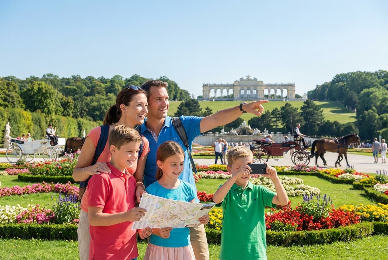 One relaxed family day in Vienna — Schönbrunn, zoo, kids' museum & MQ
