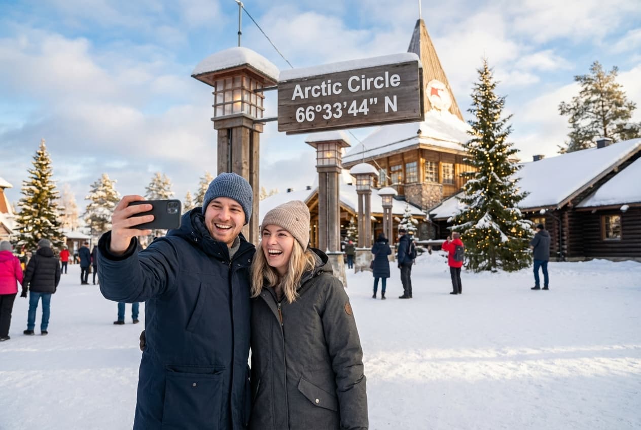 One Romantic Winter Day in Rovaniemi