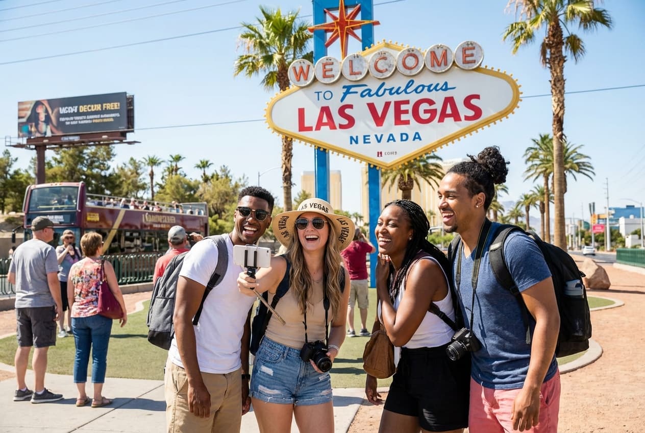 Red Rock Canyon Guided Day + Flexible Vegas Night (Friends)