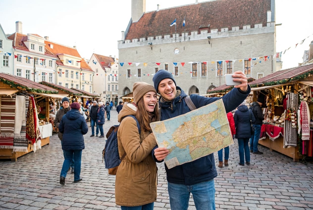 Romantic Winter Day in Tallinn — Viewpoints, Cozy Cafés & Sunset