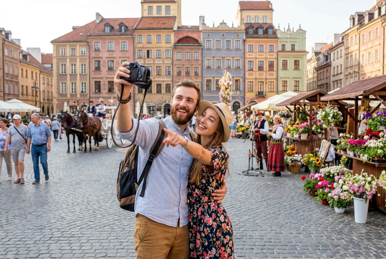 Romantic Winter Day in Warsaw — Cozy Cafés, Viewpoints & Sunset