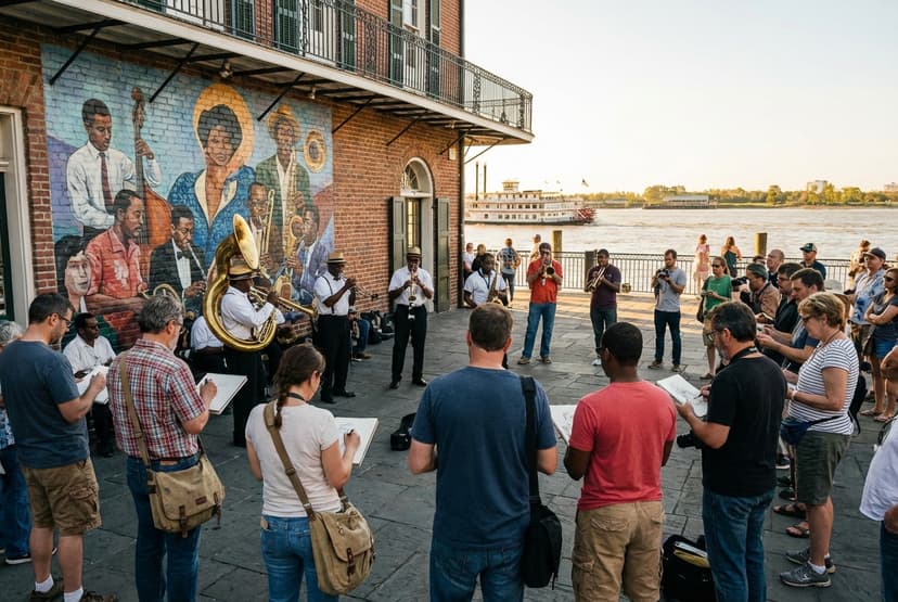 Sketching the Sound: Jazz, Murals & River Light — New Orleans (3 days)