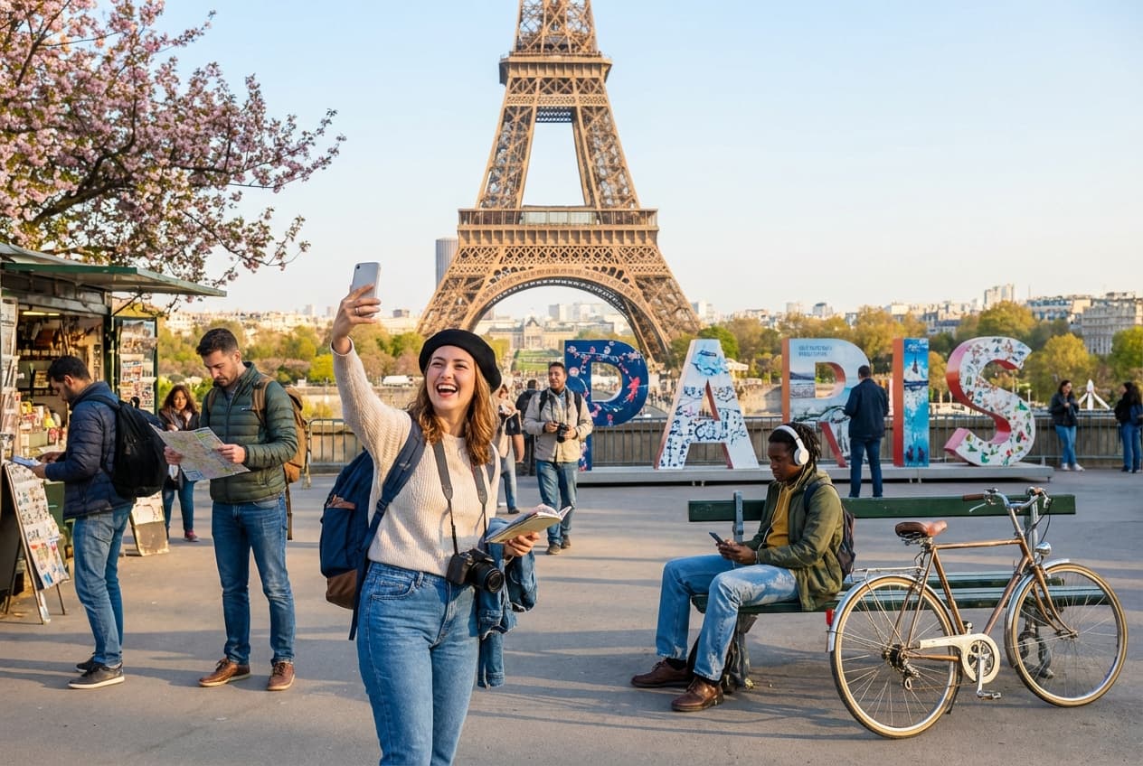 Solo, safe & social day in Paris (November)