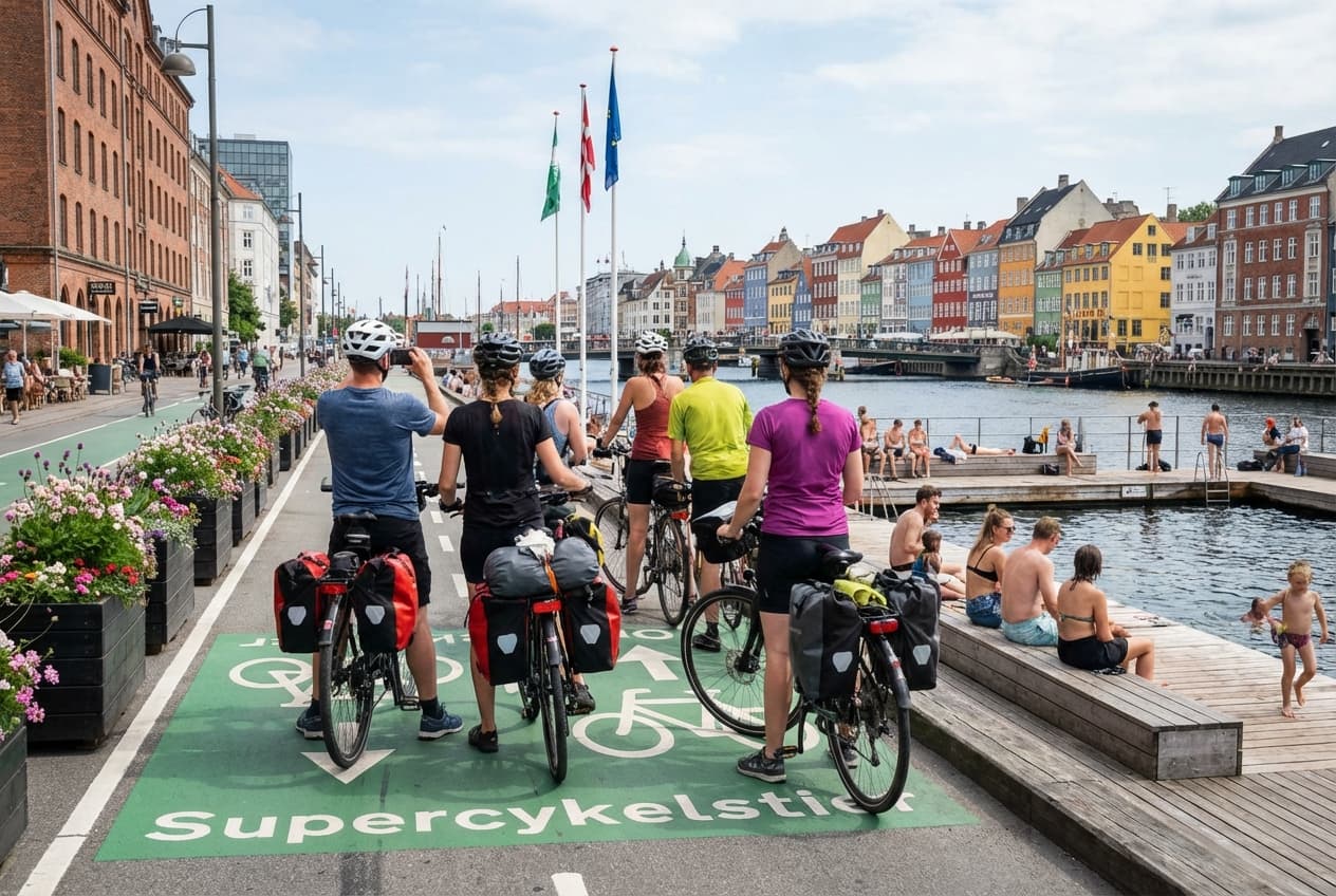 Supercykelstier to Harbour Baths loop — 3-day Copenhagen pedal tour