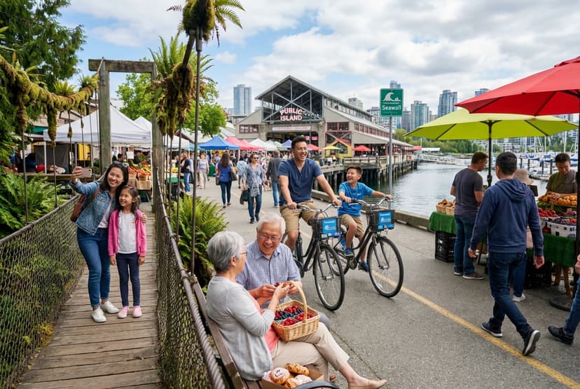 Vancouver: Seawall Cycles, Rainforest Bridges & Market Nibbling — 3 Family Days