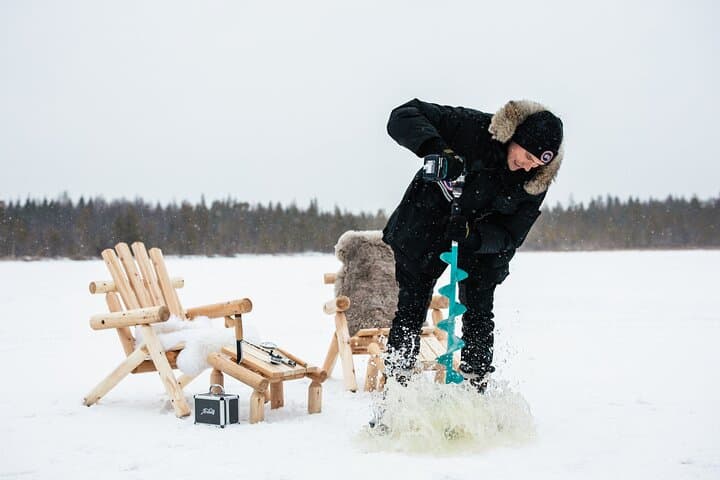 VIP Ice Fishing "ICEBREAKER" Lunch in Glass Igloo
