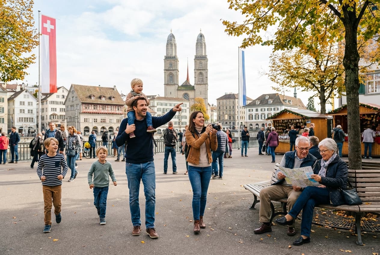 Zürich in a Day — Family-friendly winter highlights with sunset at Uetliberg