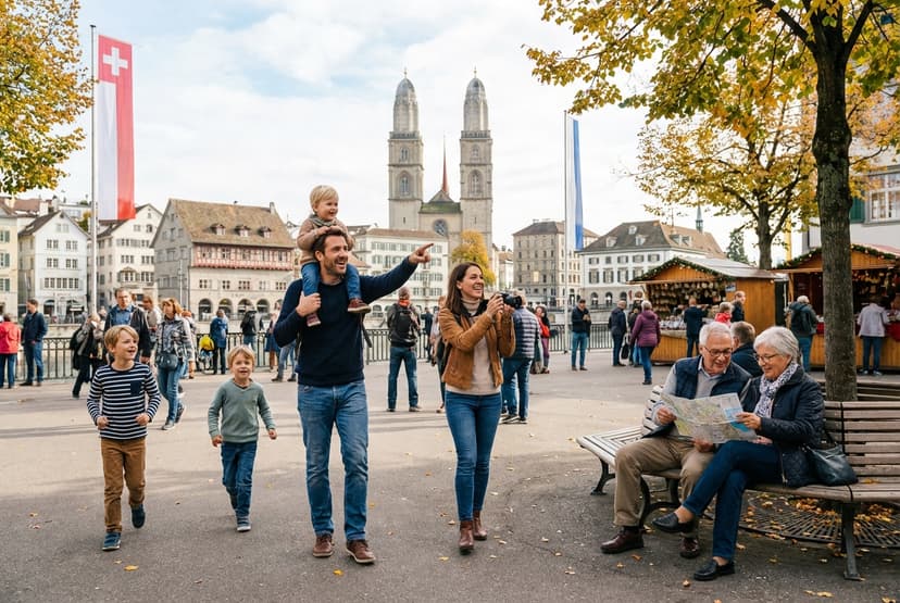 Zürich in a Day — Family-friendly winter highlights with sunset at Uetliberg