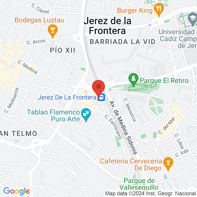 Estación de Jerez de la Frontera map
