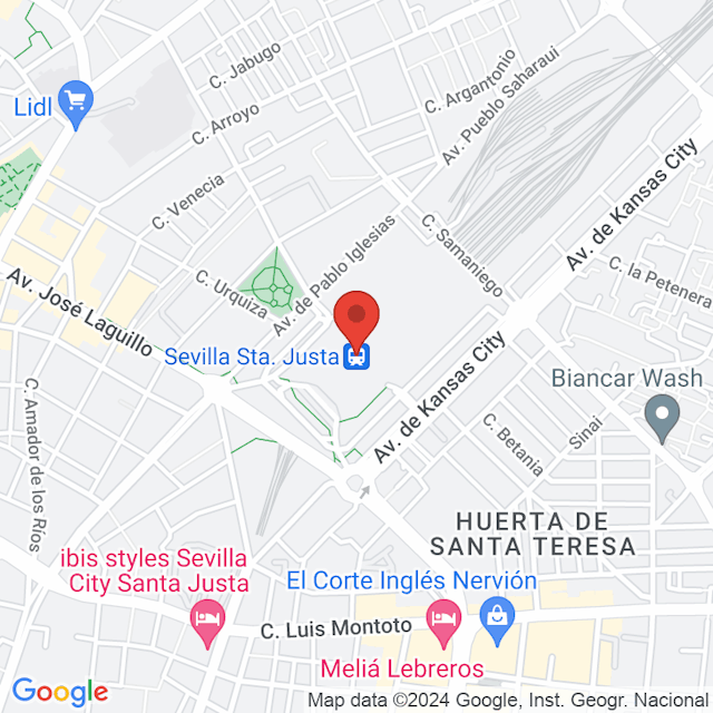 Seville Santa Justa Train Station map
