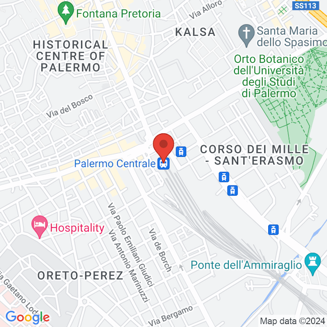 Palermo Centrale map
