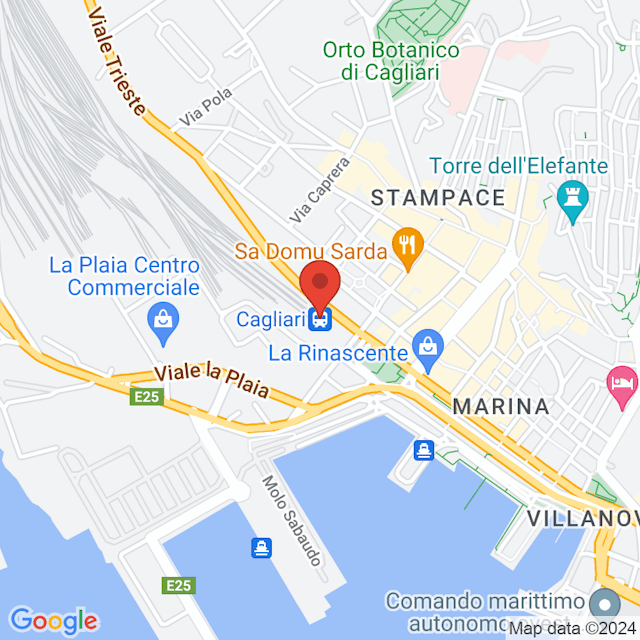 Cagliari map