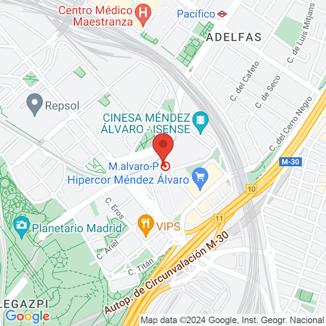 Madrid Mendez Alvaro South Station map
