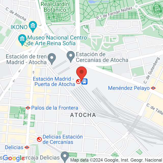 Gare de Madrid-Atocha map