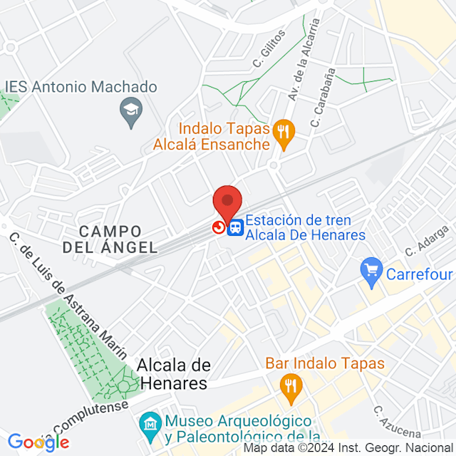 Estación de tren Alcala De Henares map