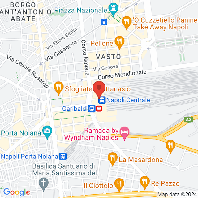 Napoli Centrale map