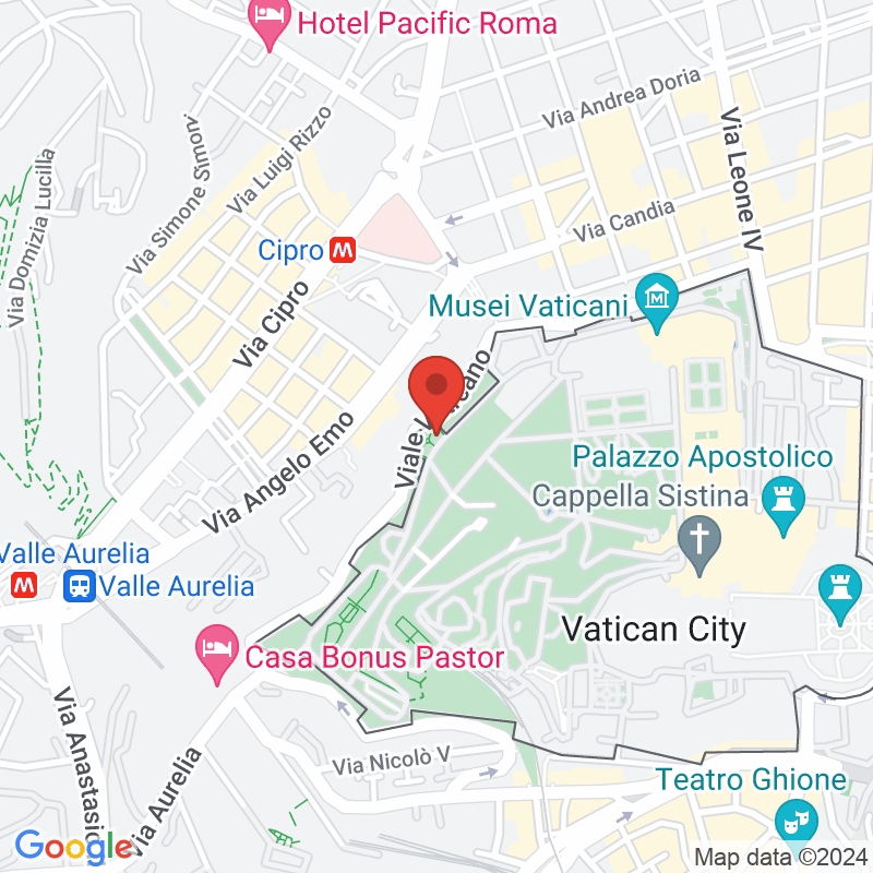 Roma San Pietro Station map