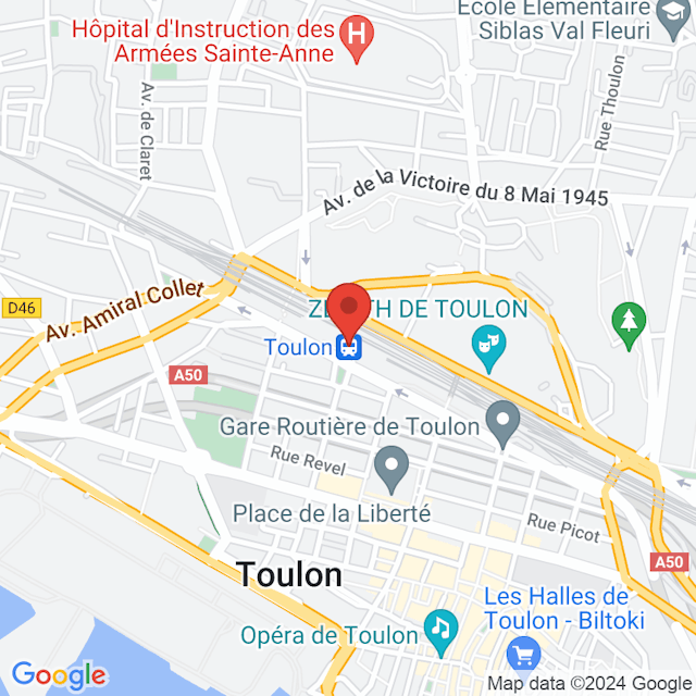 Toulon map