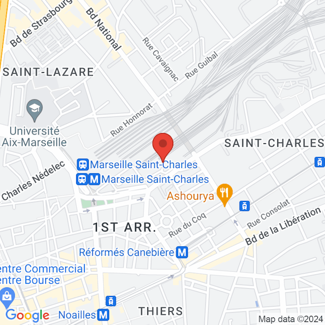 Gare de Marseille-Saint-Charles map