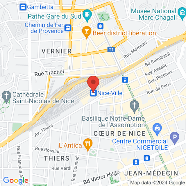 Nice-Ville map
