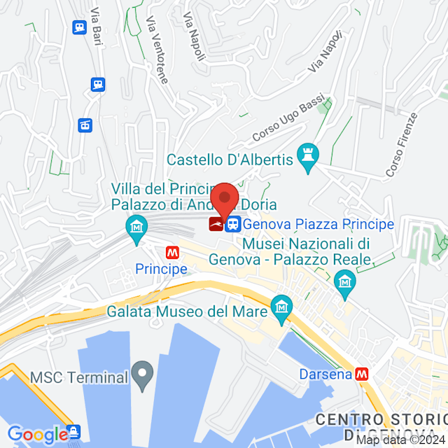 Genova Piazza Principe map
