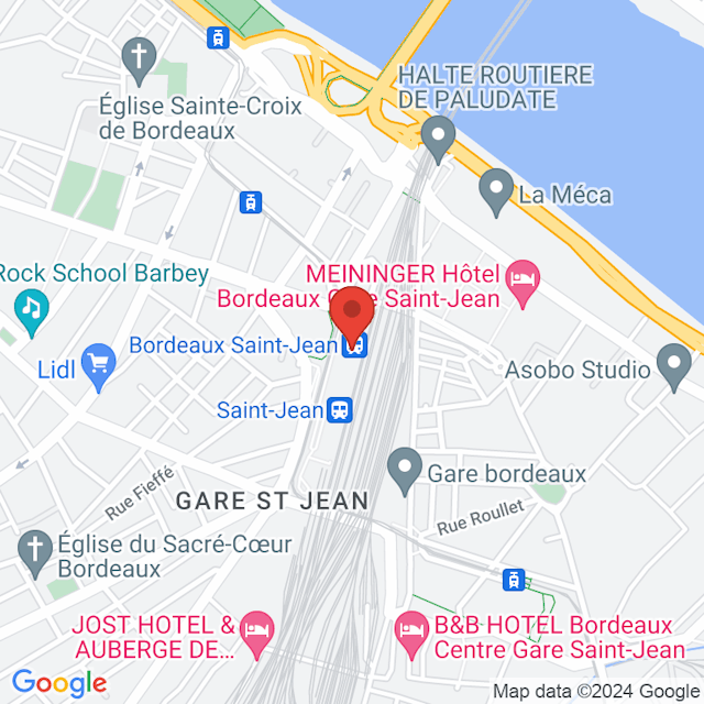 Bordeaux St Jean map