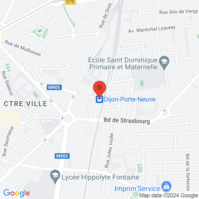 Dijon-Porte-Neuve map