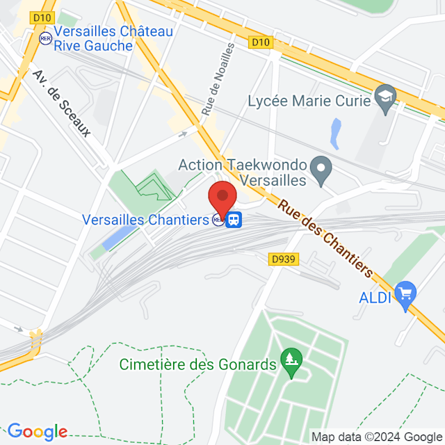 Gare de Versailles-Chantiers map