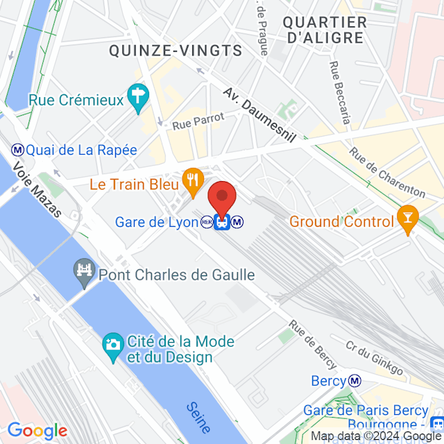 Gare de Lyon map