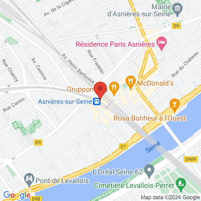 Gare d'Asnières-sur-Seine map