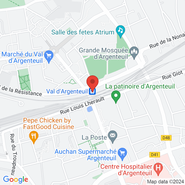 Val d'Argenteuil map