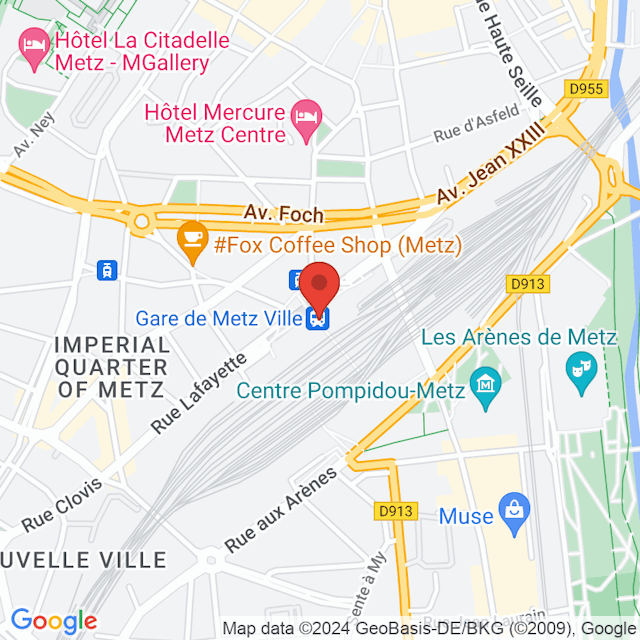 Gare de Metz map