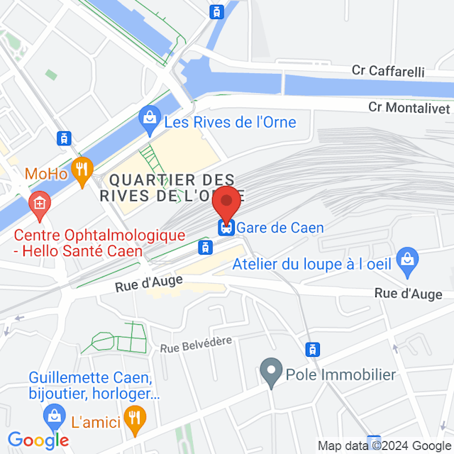 Gare de Caen map