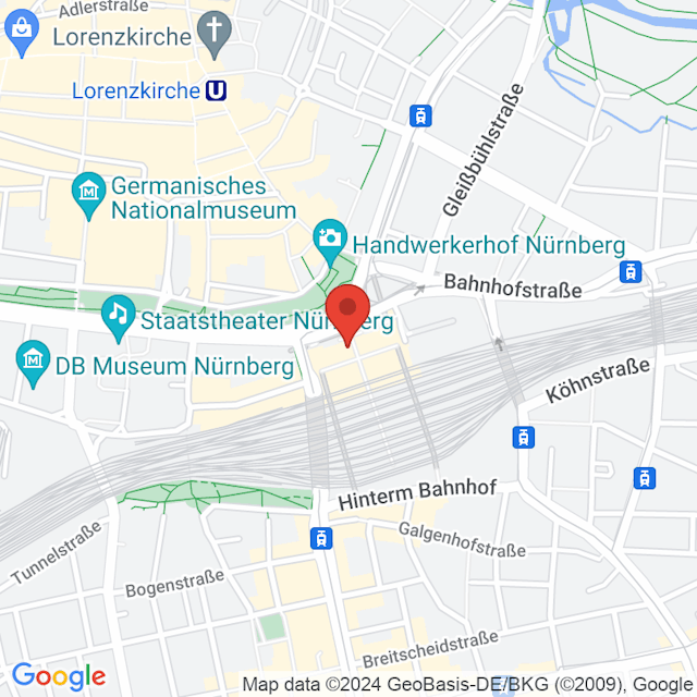 Central Station Nuremberg map