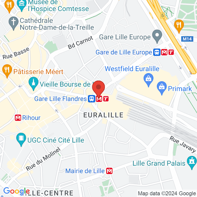 Gare de Lille-Flandres map