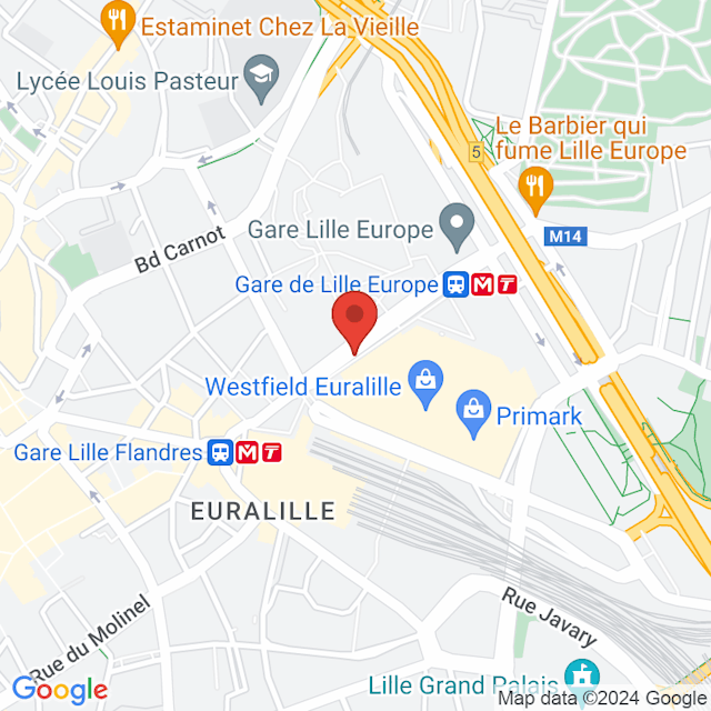 Gare Lille Flandres (Lille) map