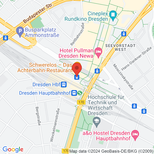Dresden Hauptbahnhof map