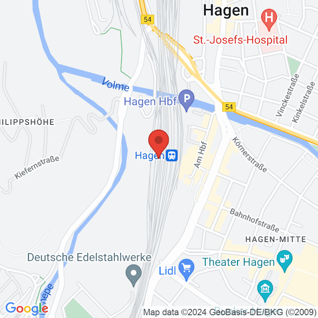 Hagen Hbf map