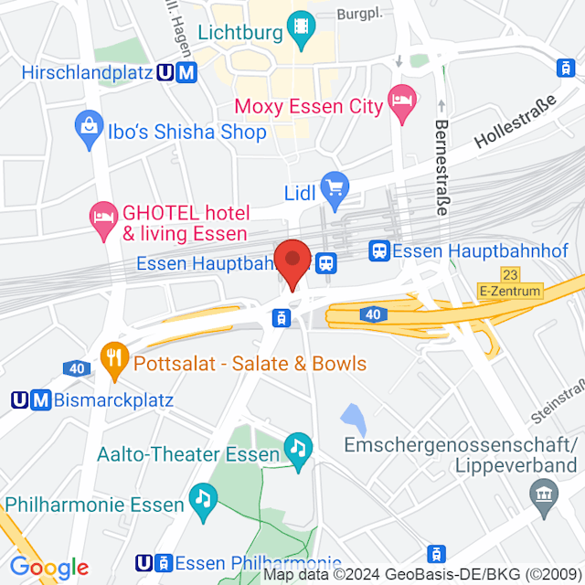 Essen Hbf map