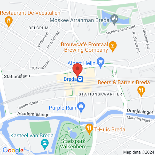 Breda, Centraal Station map